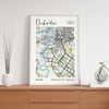 Custom Street Map Wall Art - The Mortal Soul