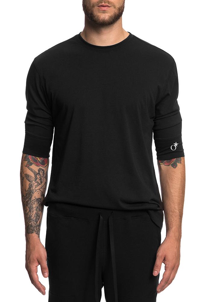 62% OFF on The EG Store Men's Black V-Neck T-shirt on Shopclues