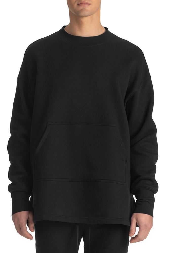 Men's Black Crew Sweatshirt | TATEJONES