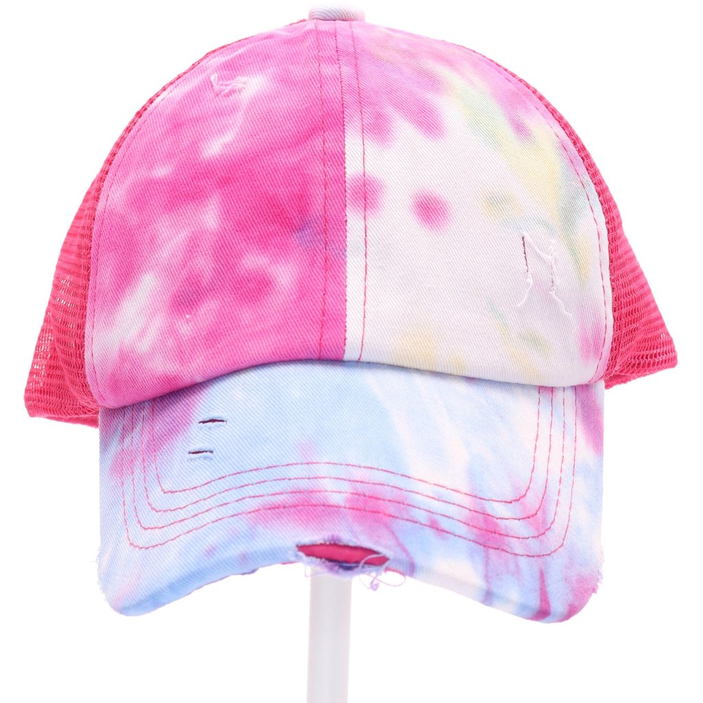 Kids Tie Dye Criss Cross High Ponytail Cc Ball Cap Front St Shop