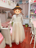 Little girl's champagne event dress