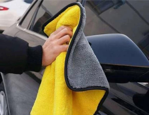 Men Cleaning His Car with CarCarez  Cotton Terrycloth Towels Blog Image