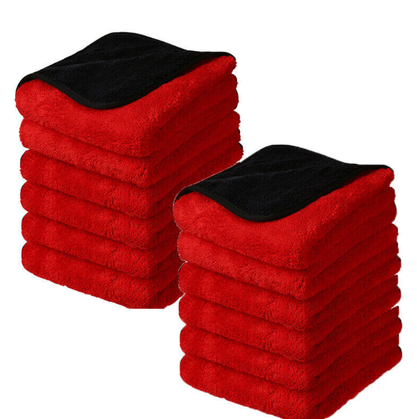 Royal Coral Fleece Microfiber Towel 16x16, 880GSM, Pack of 12