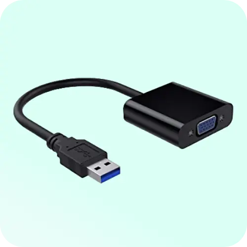 USB C to HDMI and VGA Adapters (Thunderbolt 3)