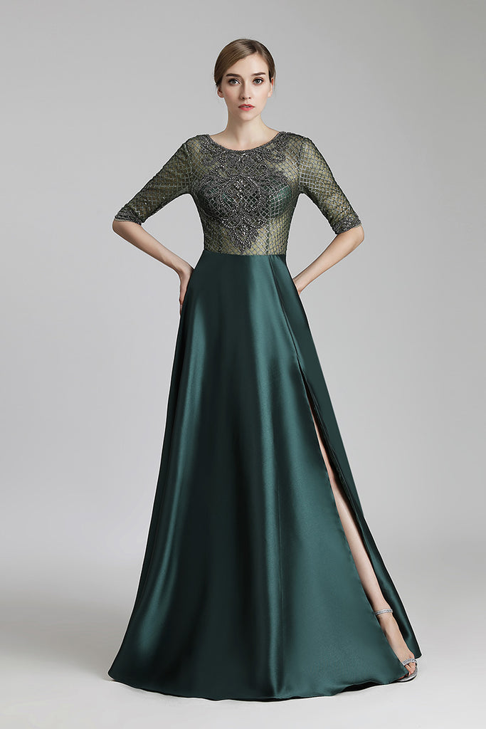 Mid-sleeves Long Prom Dress Charming Formal Evening Dress, LX448 ...