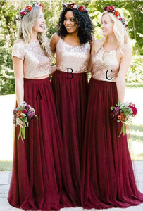 sequin top bridesmaid dresses