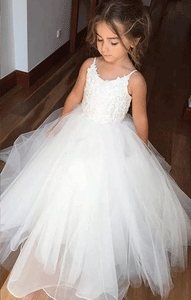 long flower girl dress