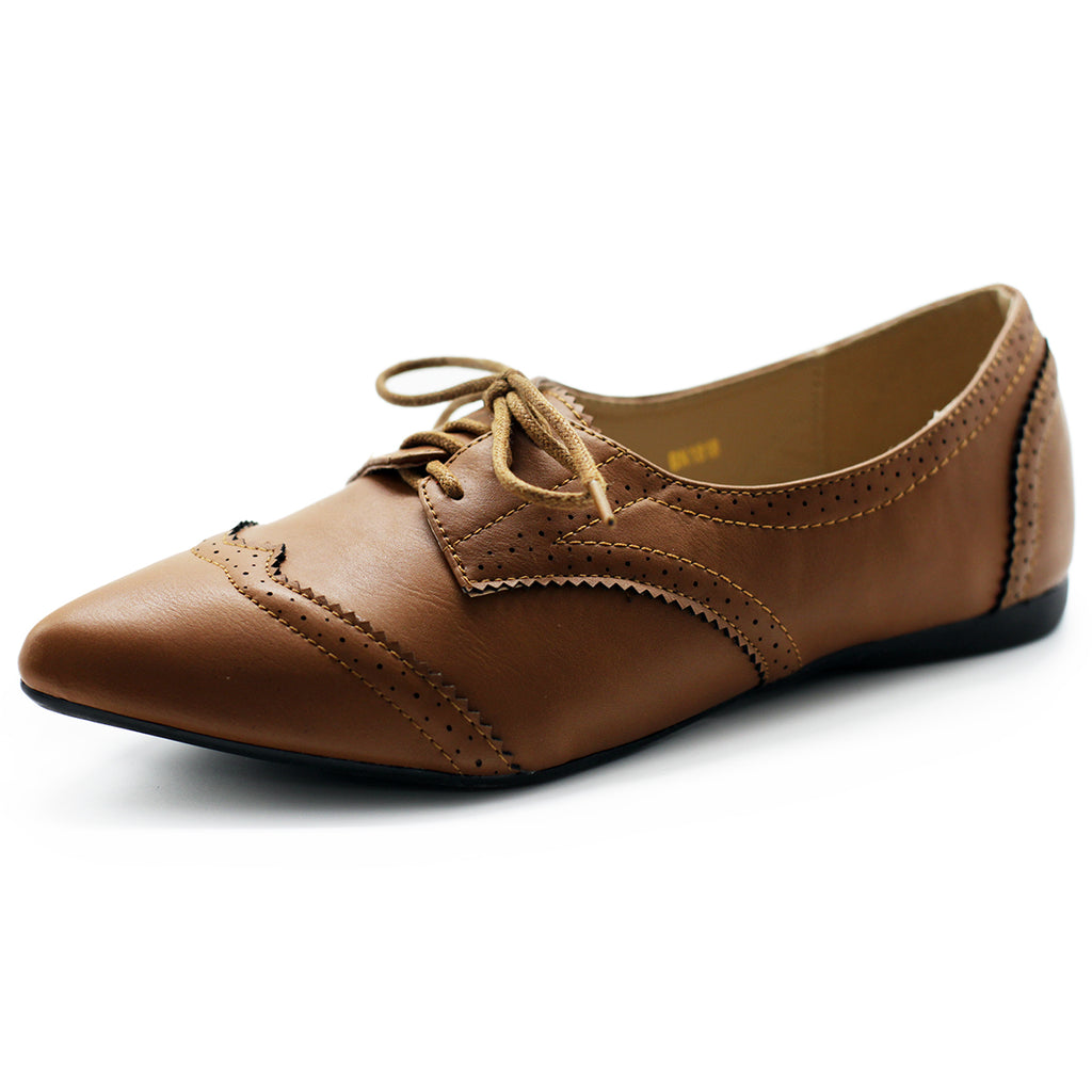 women's pointed toe oxfords