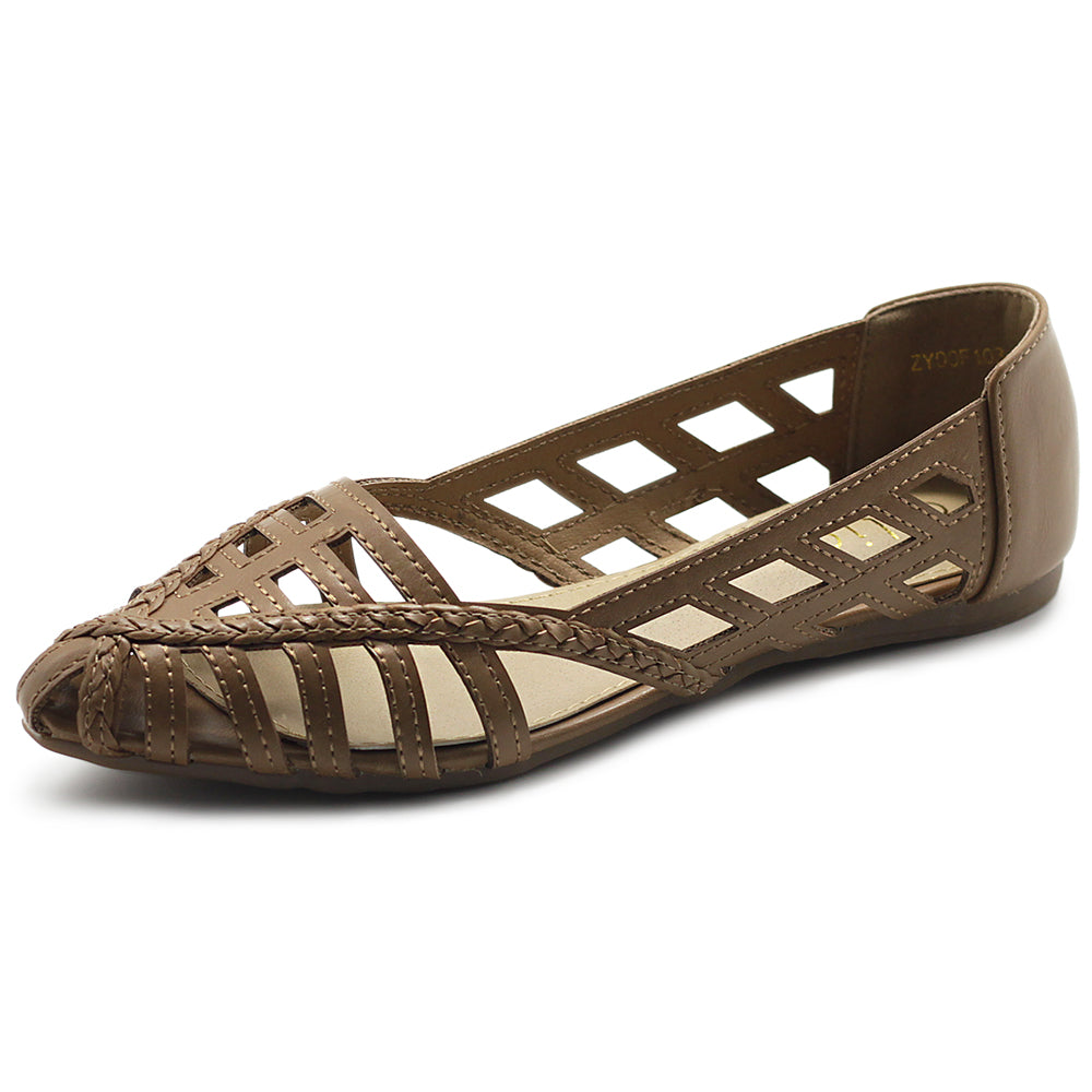Ollio Women's Shoes Breathable Caged 