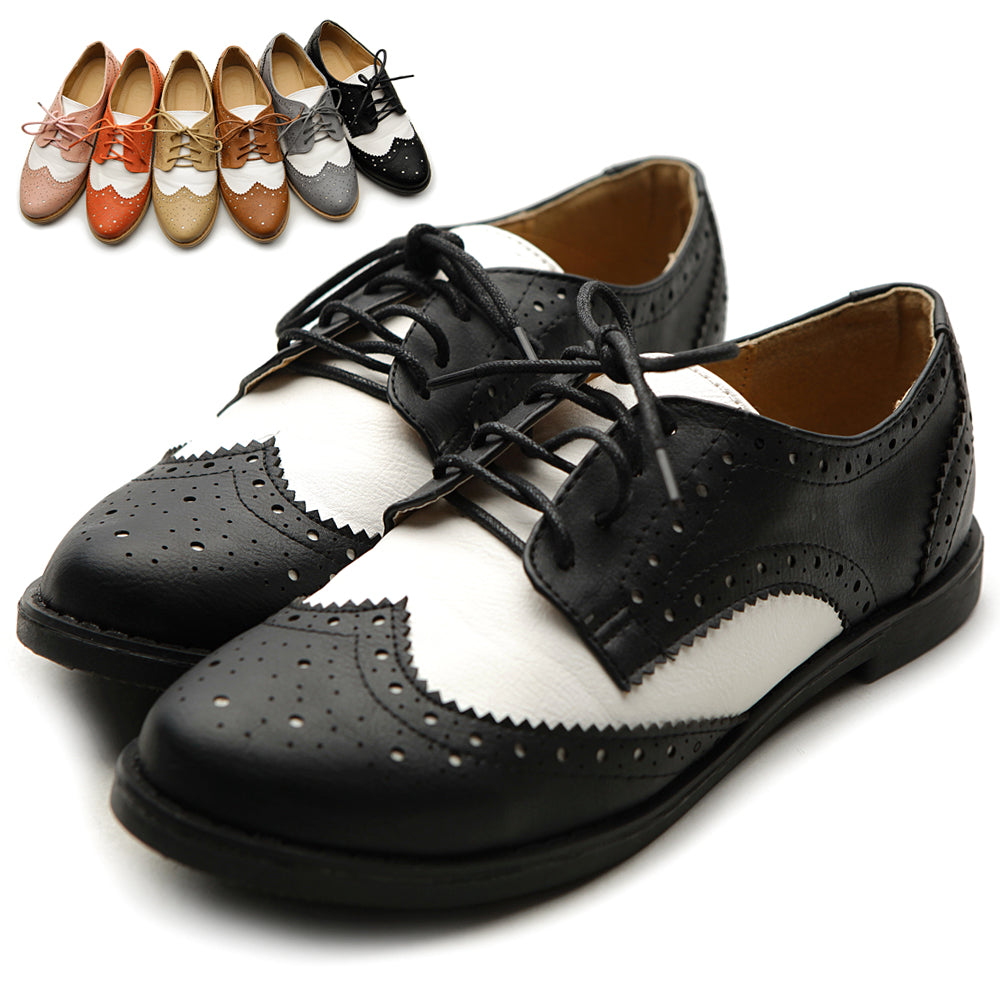 two tone oxford shoes womens