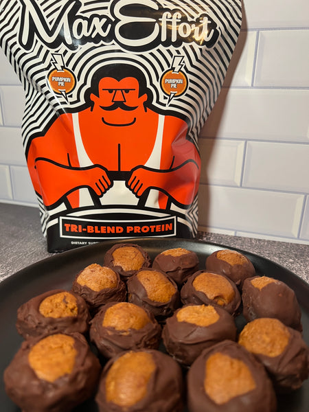 Gainz x Goodness: Tri-Blend Pumpkin Protein Buckeyes