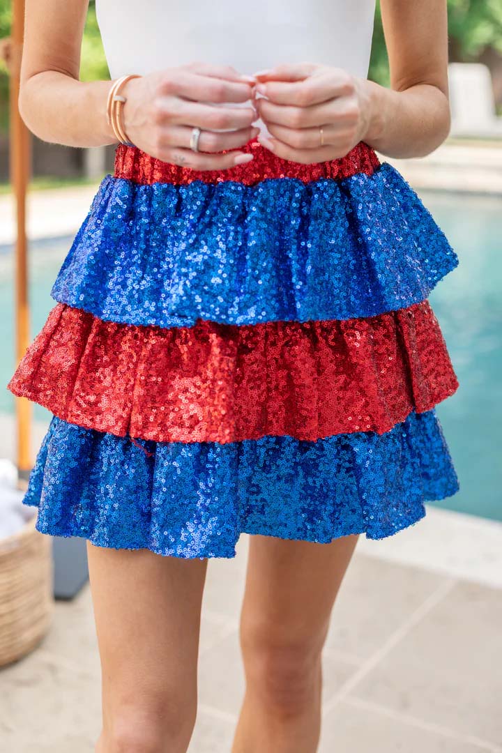 red blue allison skirt