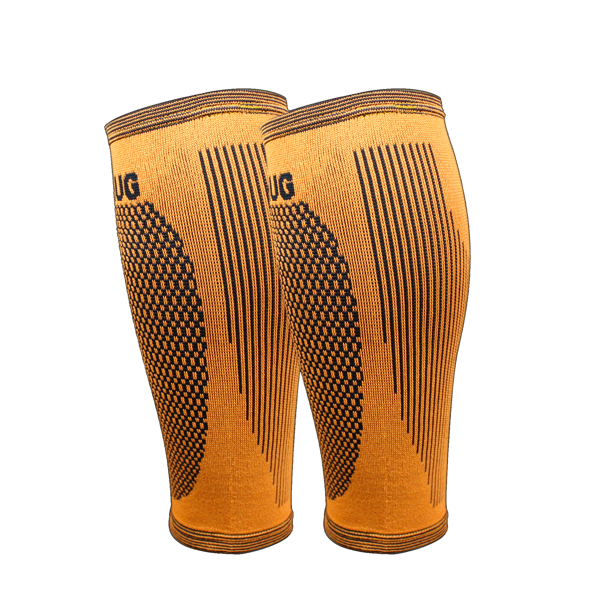 Image of Pair of Calf Compression Support Sleeves For Shin Splint Pain Relief