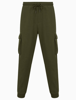 Frankie Multi-Pocket Cargo Style Cuffed Joggers in Dusty Olive - triatloandratx