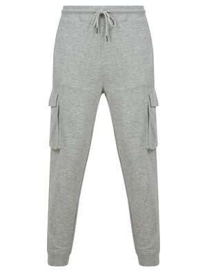 Frankie Multi-Pocket Cargo Style Cuffed Joggers in Light Grey Marl - triatloandratx