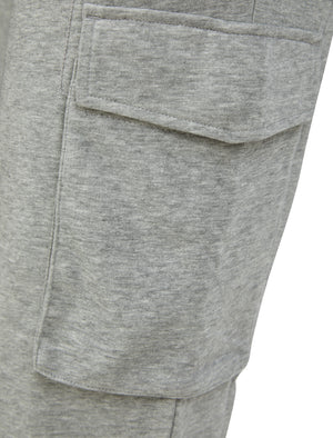 Frankie Multi-Pocket Cargo Style Cuffed Joggers in Light Grey Marl - triatloandratx