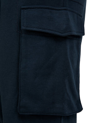 Frankie Multi-Pocket Cargo Style Cuffed Joggers in Sky Captain Navy - triatloandratx