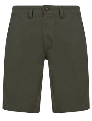 Somero Cotton Twill Chino Shorts in Khaki - triatloandratx