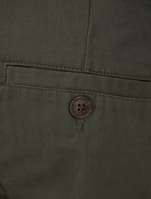 Somero Cotton Twill Chino Shorts in Khaki - triatloandratx