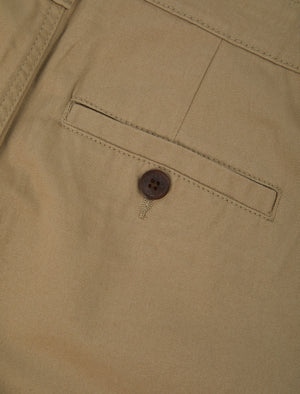 Somero Cotton Twill Chino Shorts in Stone - triatloandratx
