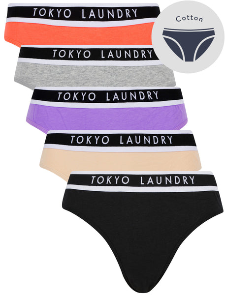 Zealand (3 Pack) Palm Print No VPL Seam Free Assorted Briefs In Blue H –  Tokyo Laundry