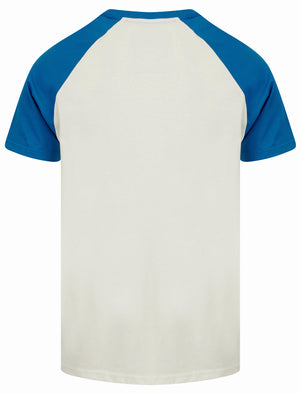 Summit Baseball Style Raglan Sleeve Crew Neck T-Shirt in Snow White - triatloandratx