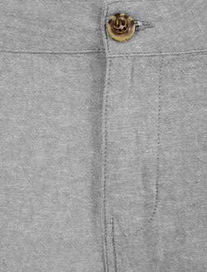 Maulua Cotton Linen Straight Leg Trousers in Grey - triatloandratx