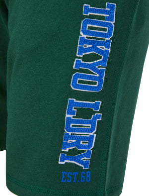 Sports Dept Applique Jogger Shorts in Dark Green - triatloandratx