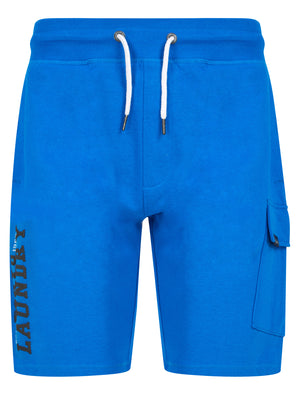 Siding Multi-Pocket Brushback Fleece Jogger Shorts in Jet Blue - triatloandratx