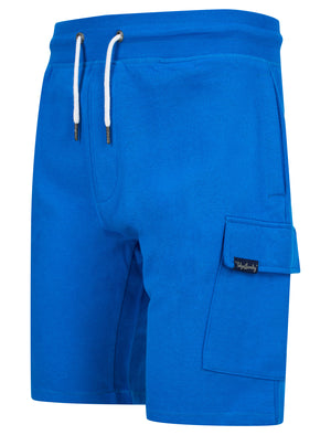Siding Multi-Pocket Brushback Fleece Jogger Shorts in Jet Blue - triatloandratx