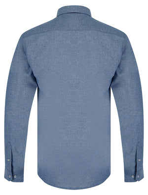 Pompei Cotton Chambray Long Sleeve Shirt in Blue - triatloandratx