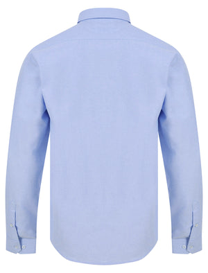 Augustus Oxford Cotton Twill Long Sleeve Shirt in Light Blue - triatloandratx