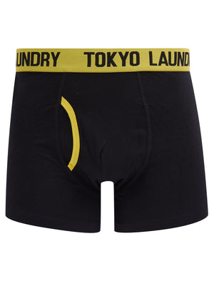 Sadiki (2 Pack) Boxer Shorts Set in Maize Yellow / Grape Jam - triatloandratx