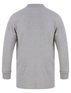 Kalenza Long Sleeve Polo Shirt in Light Grey Marl - triatloandratx