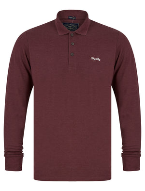 Cosenza Long Sleeve Polo Shirt in Vineyard Marl - triatloandratx