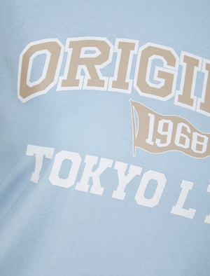 Original Motif Cotton Jersey T-Shirt in Kentucky Blue - triatloandratx