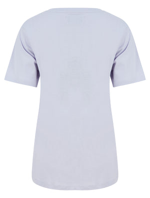 Varsity Motif Cotton Jersey T-Shirt in Purple Heather - triatloandratx