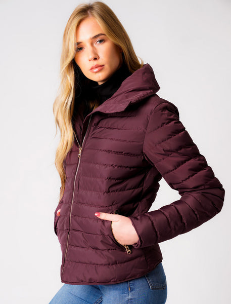 Quilted Longline Coat - Chateau Pink, Women's Jackets & Coats