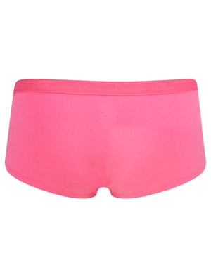 Betty (3 Pack) Assorted Hipster Briefs in Light Grey Marl / Jet Black / Azalea Pink - triatloandratx