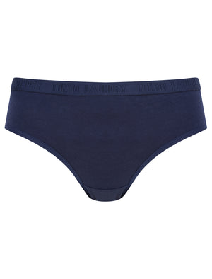 Noa (5 Pack) Cotton Assorted Briefs in Black Iris / Flint Stone / Celestial Blue / Woodrose / Light Grey Marl - triatloandratx