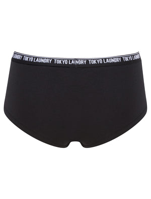 Lucy (5 Pack) Assorted Hipster Briefs in Jet Black / Light Grey Marl / Evening Sand / Bright White / Hushed Violet - triatloandratx