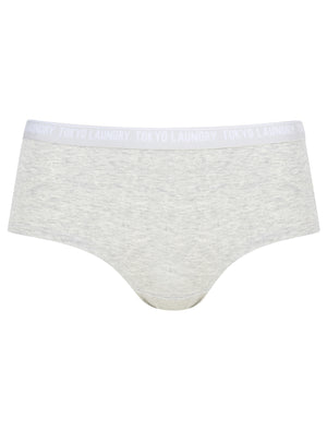 Lucy (5 Pack) Assorted Hipster Briefs in Jet Black / Light Grey Marl / Evening Sand / Bright White / Hushed Violet - triatloandratx