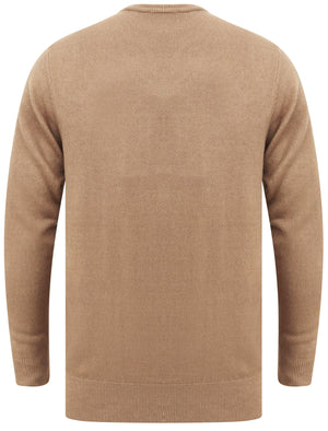 Olsen Soft Cashmillon Crew Neck Jumper In Taupe - Kensington Eastside