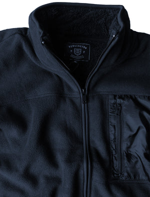 Lockport Borg Lined Bonded Fleece with Chest Pocket In Sky Captain Navy - Kensington Eastside