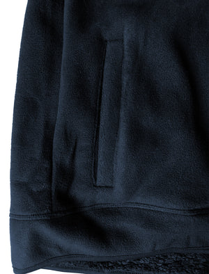 Lockport Borg Lined Bonded Fleece with Chest Pocket In Sky Captain Navy - Kensington Eastside