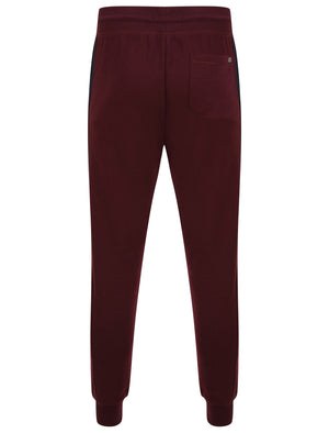 Diablo Pant Cuffed Joggers with Colour Block Side Panels In Winetasting - triatloandratx