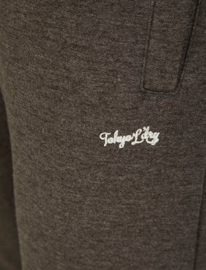 Grate Matching 2pc Sweatshirt & Jogger Brushback Fleece Co-rd Set in Charcoal Marl - triatloandratx