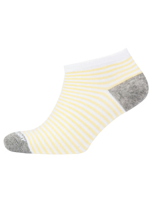 Pack) Striped Cotton Rich Trainer Socks 