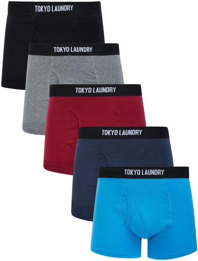 Koman (5 Pack) Cotton Sports Boxer Shorts Set in Autumn - Tokyo Laundr –  Tokyo Laundry