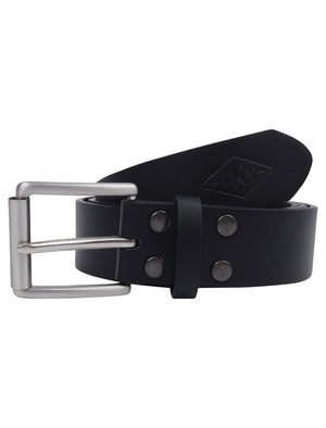 Springfield Faux Leather Belt with Gunmetal Stud Design In Black - triatloandratx